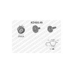 Kit distribution SNR : Dacia , Nissan , Renault ( moteur : 1.5 DCI ) KD455.49