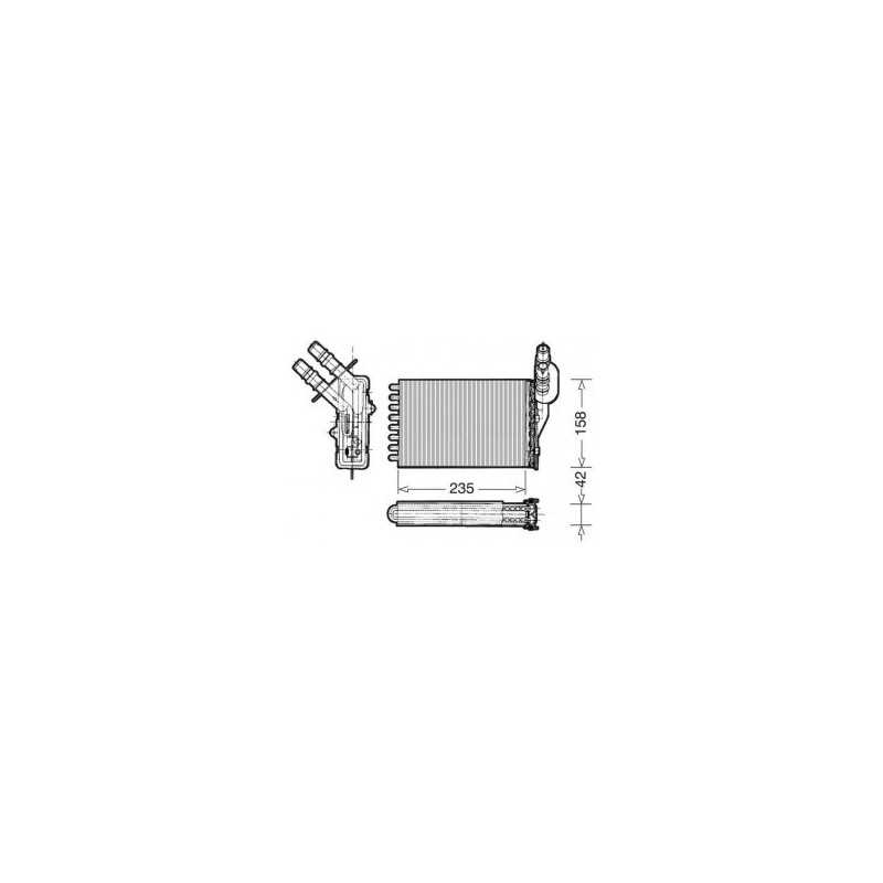 Radiateur de chauffage intérieur Renault Clio 2 700 750 First Radiateur de chauffage