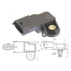 Capteur de pression de suralimentation Renault : Laguna 2, Megane 2, Scenic 2 ( moteur : 1.9 DCI ) BF-914006 BF-AUTOPARTS Ca...