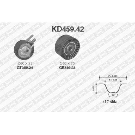 Kit distribution : Citroen , Fiat , Ford , Mazda , Mini , Peugeot ( 1.6 HDI ) KD459.42