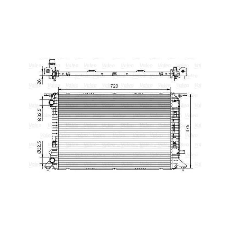 Radiateur moteur Audi : A4 , A5 , A6 , Q5 R13636 First Radiateur