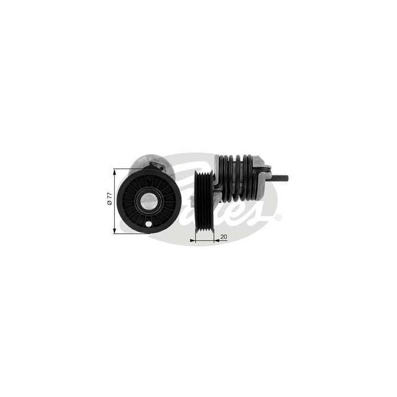 Galet tendeur de courroie d'accessoire Audi : A4 , A6 , Volkswagen Passat T38375 Gates VH