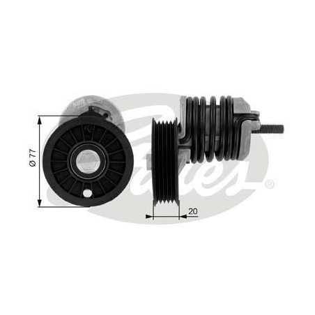 Galet tendeur de courroie d'accessoire Audi : A4 , A6 , Volkswagen Passat T38375 Gates VH
