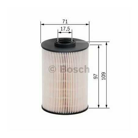 Filtre à carburant Volkswagen Lt, Volvo S60 S80 V70 XC70 XC90 F026402005 Bosch VH