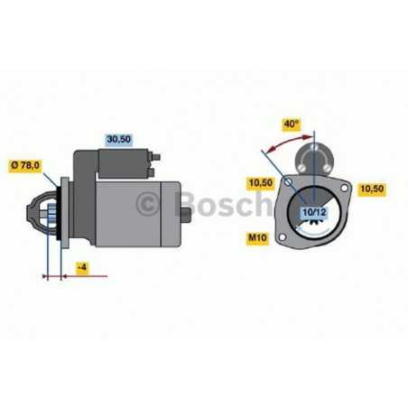 Démarreur Renault : Espace , Fuego , Master , R18 , R21 , R25 , Safrane , Trafic , ( BOSCH : 0986010590 ) 0986010590 Bosch VH Démarreur Renault : Espace , Fuego , Master , R18 , R21 , R25 , Safrane , Trafic , ( BOSCH : 0986010590 ) 0986010590 Bosch VH