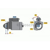Démarreur Renault : Espace , Fuego , Master , R18 , R21 , R25 , Safrane , Trafic , ( BOSCH : 0986010590 ) 0986010590 Bosch VH