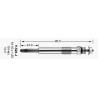 Bougie de préchauffage Ford : C-max, Courrier, Fiesta, Focus, Galaxy, Mondeo, S-max, Tourneo, Transit ( NGK : DP27 ) DP27 Fir...