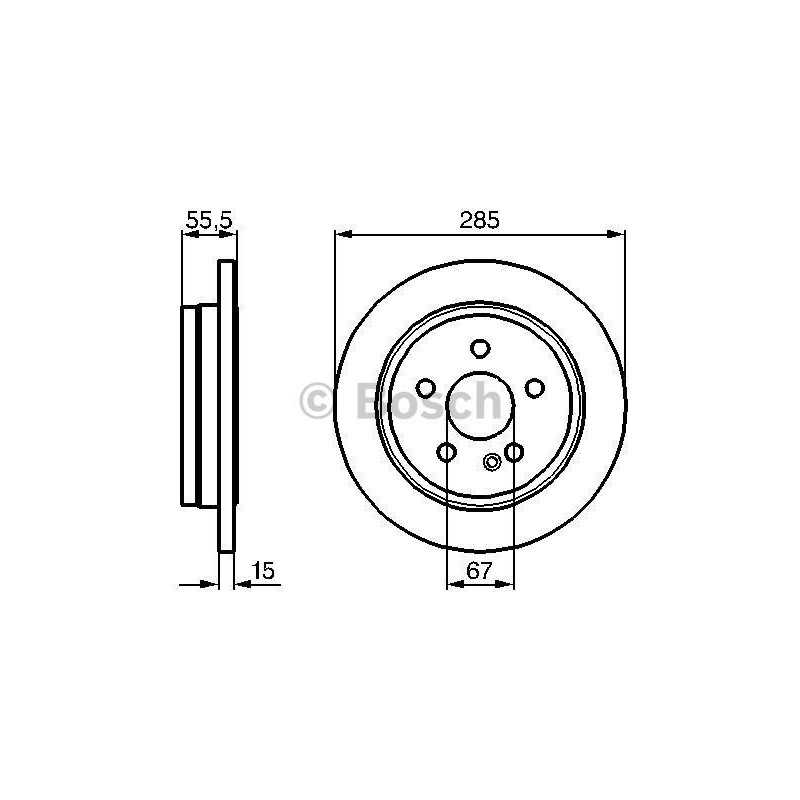 Jeu de 2 disques de frein arrière Mercedes ML 0986478469