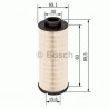 Filtre à carburant Nissan : Interstar, Primastar, Opel : Movano , Vivaro, Renault : Master 2 , Trafic 2 F026402047 Bosch Fil...