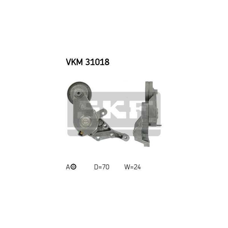 Galet tendeur de courroie d'accessoire Audi A3, Seat : Ibiza, Leon, Skoda Octavia, Volkswagen : Bora, Golf 4, Polo VKM31018 G...