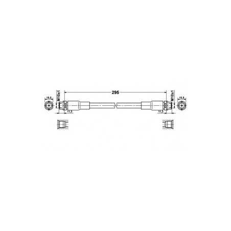 Flexible de frein avant Audi : A4 ( B5 , B6 ) , A6 ( 4B , C5 ) , Volkswagen Passat ( 3B ) 109 394