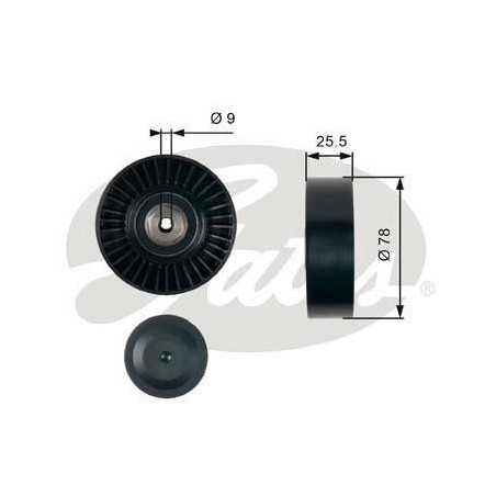 Galet enrouleur de courroie d'accessoire Audi , Ford , Seat , Volkswagen T38087 Gates VH Galet enrouleur de courroie d'accessoire Audi , Ford , Seat , Volkswagen T38087 Gates VH