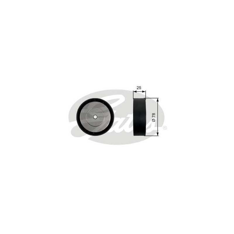 Galet enrouleur de courroie d'accessoire Volkswagen Transporter T36450 Gates VH