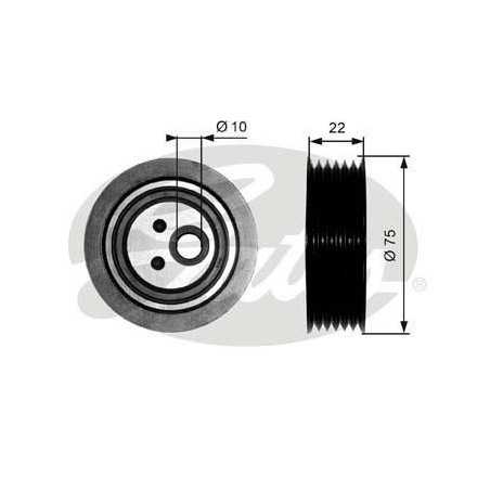 Galet tendeur de courroie d'accessoire Renault : Espace 3 , Laguna 1 , Safrane T36050 Gates Galet tendeur Galet tendeur de courroie d'accessoire Renault : Espace 3 , Laguna 1 , Safrane T36050 Gates Galet tendeur