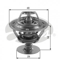 Thermostat d'eau Nissan : 100NX, Almera, Primera, Sunny, Vanette, Toyota : Avensis, Camry, Carina, Celica, Corolla 6484.82/J...