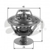 Thermostat d'eau Nissan : 100NX, Almera, Primera, Sunny, Vanette, Toyota : Avensis, Camry, Carina, Celica, Corolla 6484.82/J...