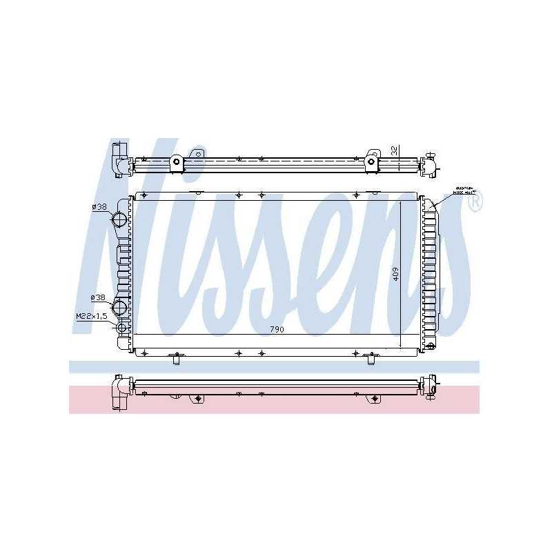 Radiateur moteur Citroen Jumper , Fiat Ducato R10550 First VH