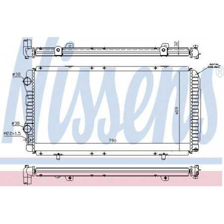 Radiateur moteur Citroen Jumper , Fiat Ducato R10550 First VH