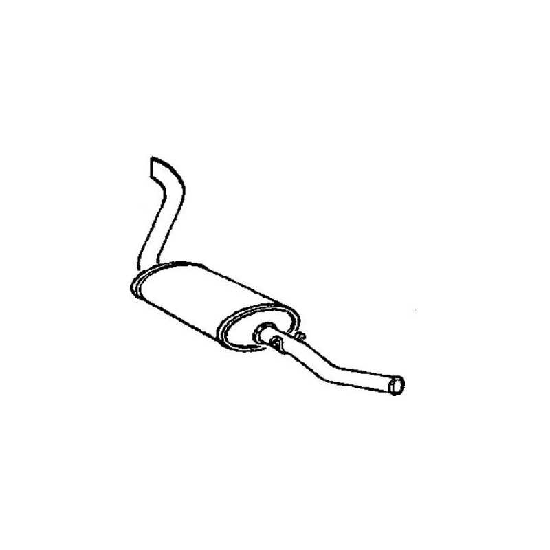 Silencieux arrière Citroen Jumper 1 , Fiat Ducato , Peugeot Boxer 1  384142 First  VH