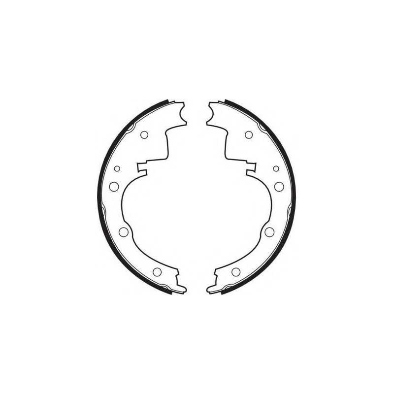 Jeu de 4 mâchoires de frein Iveco Daily SA6501 Brembo VH