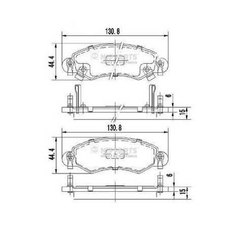 Jeu de 4 plaquettes de frein Opel Agila , Subaru Justy , Suzuki : Ignis , Wagon R J3608025 NIPPARTS VH Jeu de 4 plaquettes de frein Opel Agila , Subaru Justy , Suzuki : Ignis , Wagon R J3608025 NIPPARTS VH