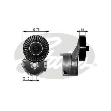 Galet tendeur de courroie d'accessoire Renault : Clio 2 , Kangoo T39063