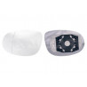 Glace de rétroviseur avec support coté gauche Fiat Croma , Lancia : Delta , Ypsilon 6401533 First VH