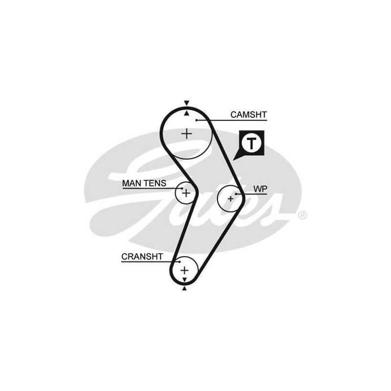 Courroie de distribution Renault : Clio 1 , Express , Mégane 1 , Mégane 1 coupé , R19 , Scénic 1 G5192XS Gates Kit distribution