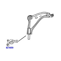 Silent bloc de suspension coté droit Mini : Clubman , Cooper 821659 Sidem Direction , suspension , transmission