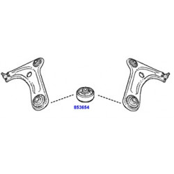 Silent bloc de triangle Citroen : C3 , DS3 , C4 Cactus , Peugeot : 208 , 2008 853654 Sidem Direction , suspension , transmis...