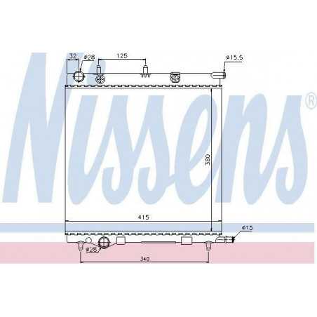 Radiateur moteur Citroen : C2 , C3 , DS3 , Peugeot : 207 , 1007 R10924 First VH