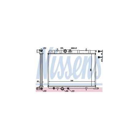 Radiateur moteur Citroen : Berlingo, C4, Xsara, Xsara Picasso, Peugeot : Partner, 206, 307 R11954 Radiateur moteur Citroen : Berlingo, C4, Xsara, Xsara Picasso, Peugeot : Partner, 206, 307 R11954