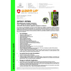 Décalaminant pour moteur essence DP1000 WARMUP Produit WARMUP