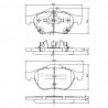 Jeu de 4 plaquettes de frein avant Toyota Avensis J3602115 NIPPARTS Freinage