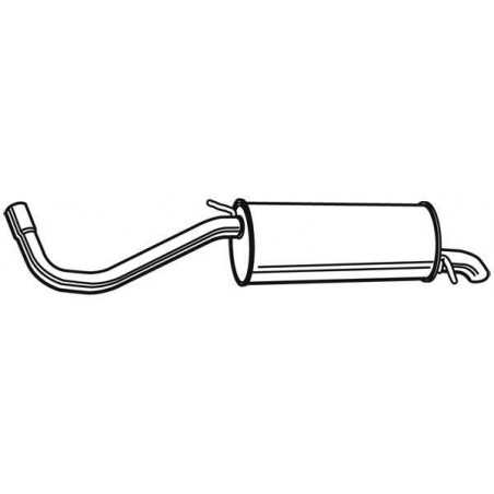 Silencieux arrière Seat Ibiza , Skoda Fabia , Volkswagen Polo 494032 First  VH