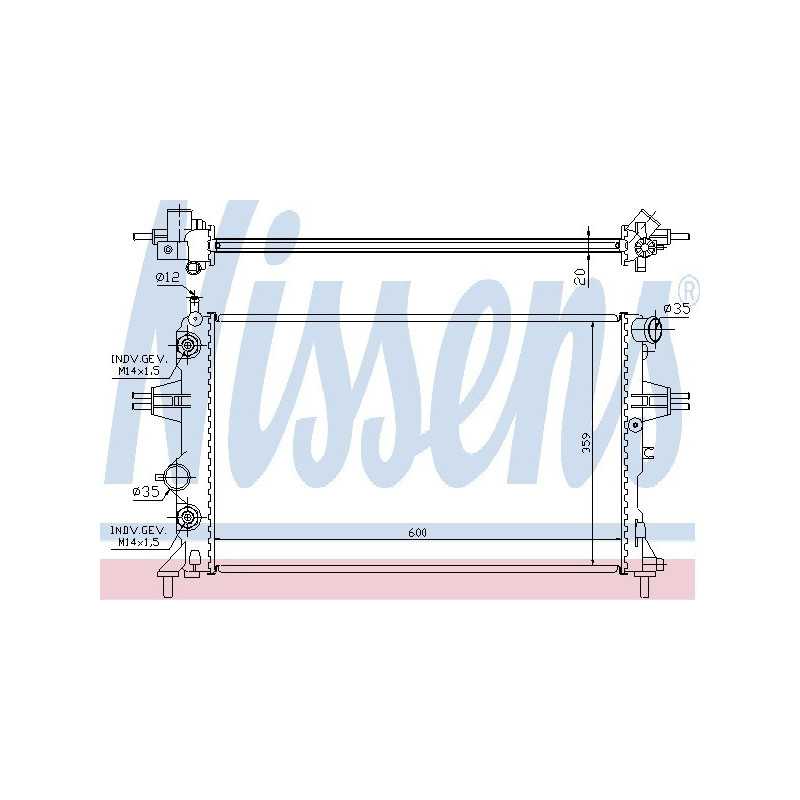 Radiateur moteur Opel : Astra G , Zafira A R12792 First VH
