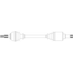 Cardan coté gauche Citroen : Ax , Saxo , Peugeot 106 654545811 First Direction , suspension , transmission