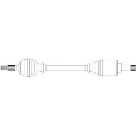 Cardan coté gauche Citroen : Ax , Saxo , Peugeot 106 654545811 First Direction , suspension , transmission