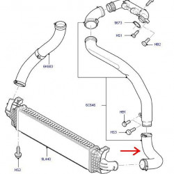 Durite de turbo Ford : Focus , C-max ( 1.6 TDCI ) BF-618003 BF-AUTOPARTS Durite de turbo