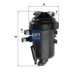 Filtre a carburant : Citroen Jumper, Fiat Ducato, Peugeot Boxer ( A partir de 2006 ) 55.148.00 First Filtration