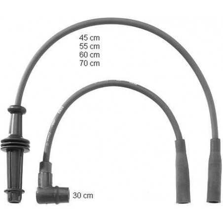 Jeu de câble d'allumage Citroen : Ax, Bx, C15, Zx, Peugeot : 106, 205, 309 ZEF756 First VH Jeu de câble d'allumage Citroen : Ax, Bx, C15, Zx, Peugeot : 106, 205, 309 ZEF756 First VH