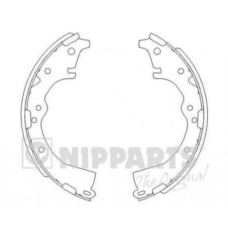 Machoires de frein arrière Nissan : Crown , Hiace , Land Cruiser J3502022 NIPPARTS VH Machoires de frein arrière Nissan : Crown , Hiace , Land Cruiser J3502022 NIPPARTS VH