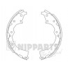 Machoires de frein arrière Nissan : Crown , Hiace , Land Cruiser J3502022 NIPPARTS VH