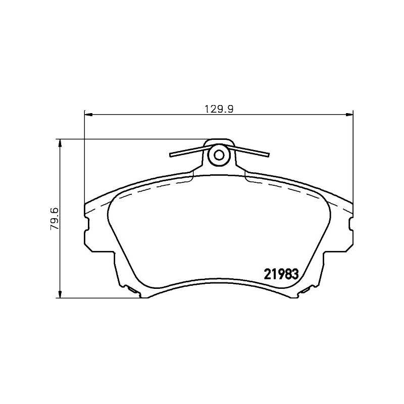 4x Plaquettes de Frein Avant - Mitsubishi Carisma Volvo S40 V40 HKPMS043