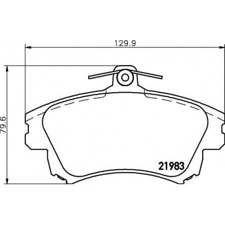 4x Plaquettes de Frein Avant - Mitsubishi Carisma Volvo S40 V40 HKPMS043