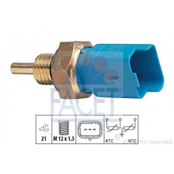 Sonde de température du liquide de refroidissement ( cosse bleu ) : Citroen , Fiat , Peugeot , Renault 530 291 First VH