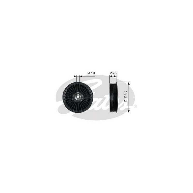 Galet enrouleur courroie d'accessoire Mercedes : E, G, GL, GLK, M, S, CLS, SL, Sprinter, Vito, Opel : Astra, Vectra, Zafira ...