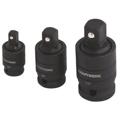 Jeu d'articulations à cardan industrielles 1/4" - 3/8" - 1/2" 387998 First Outillage