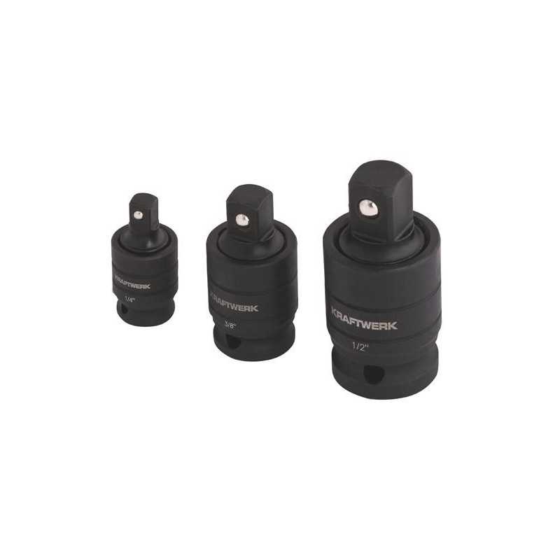 Jeu d'articulations à cardan industrielles 1/4" - 3/8" - 1/2" 387998 First Outillage
