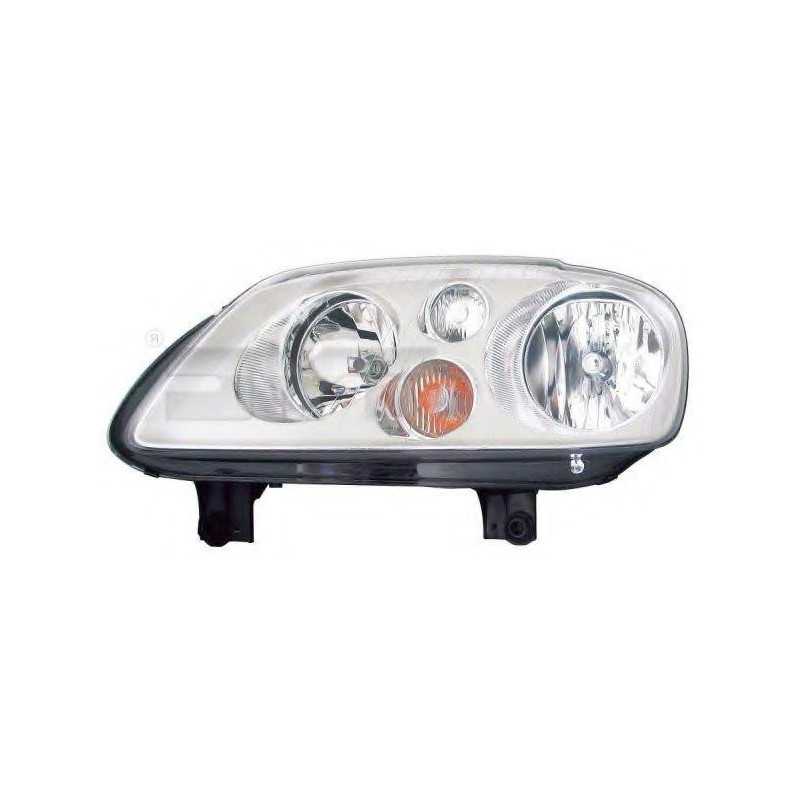 Phare avant gauche avec fond chrome Volkswagen : Caddy , Touran VWR3000L First Feu